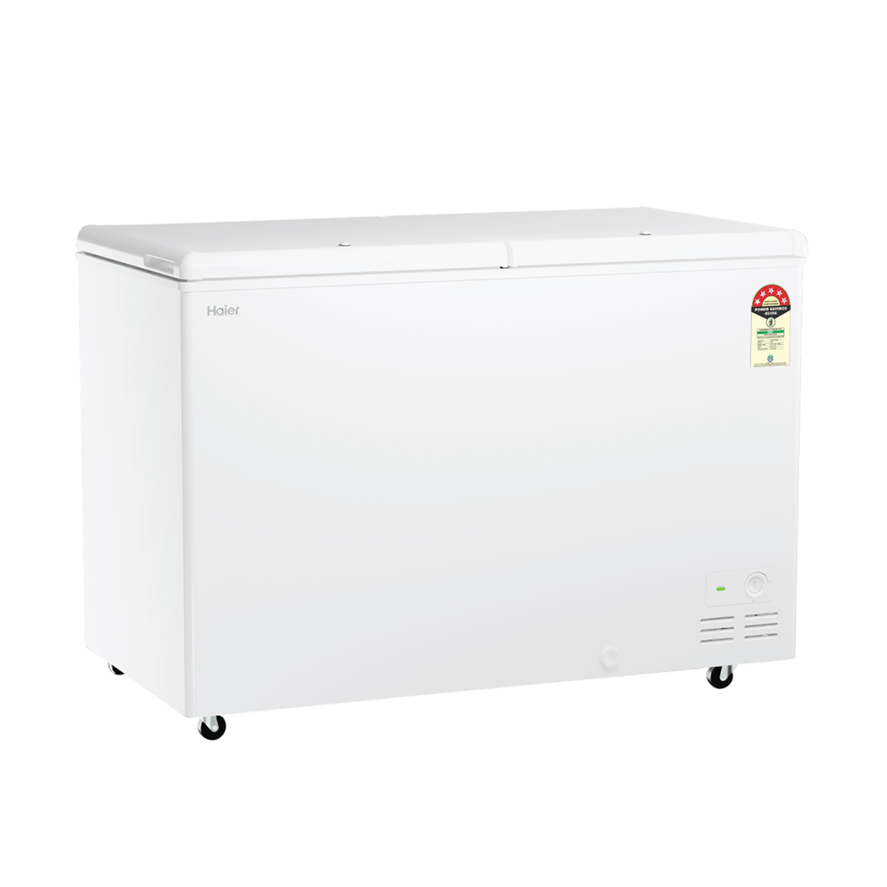 Haier Deep Freezer 410L, Hard Top Convertible Double Door (White)